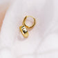 TINY THICK SQUARED VERMEIL HUGGIE HOOP EARRINGS - HANAALOHA