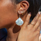 TINY THICK SQUARED VERMEIL HUGGIE HOOP EARRINGS - HANAALOHA