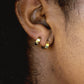 TINY THICK SQUARED VERMEIL HUGGIE HOOP EARRINGS - HANAALOHA