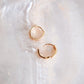 TINY THICK SQUARED VERMEIL HUGGIE HOOP EARRINGS - HANAALOHA