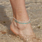TINY TURQUOISE BEAD ANKLET - KALILINOE