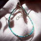 TINY TURQUOISE BEAD ANKLET - KALILINOE