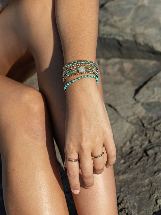 TINY TURQUOISE BRACELET - KALILINOE