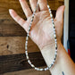 Torpedo choker Sterling Silver Pearls and pink conch