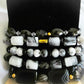 TOURMALINE QUARTZ AND BLACK ONYX BRACELET