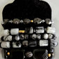TOURMALINE QUARTZ AND BLACK ONYX BRACELET
