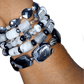 TOURMALINE QUARTZ AND BLACK ONYX BRACELET