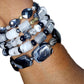 TOURMALINE QUARTZ AND BLACK ONYX BRACELET