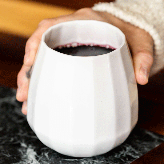 TRANSLUCENT PORCELAIN WINE GLASS