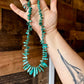 Turquoise with 3 mm Sterling Silver Pearls - 18 inch