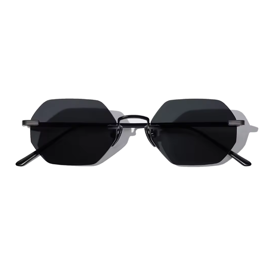 Vonne Hexagon Frameless Sunglasses