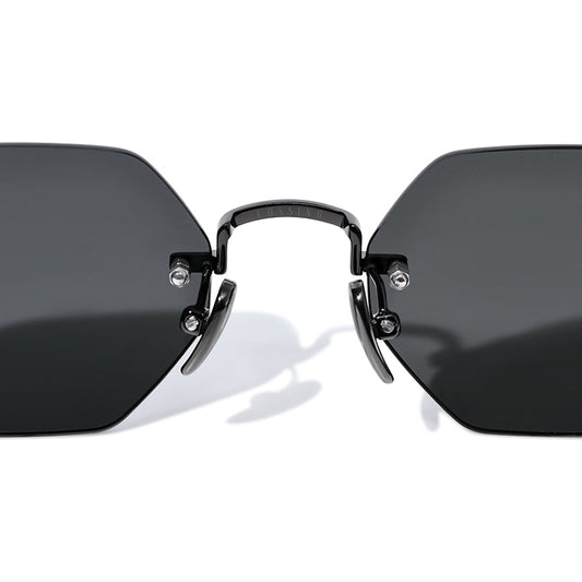 Vonne Hexagon Frameless Sunglasses