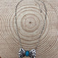 Western Bowtie and Faux Turquoise Necklace - 18 inch + 3