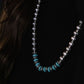 Western Faux Stamped Sterling Pearls, Saucers and Turquoise - 24 inch + 3