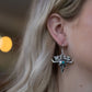 Wild Bull Skull Earrings - 1 1/2 inch drop
