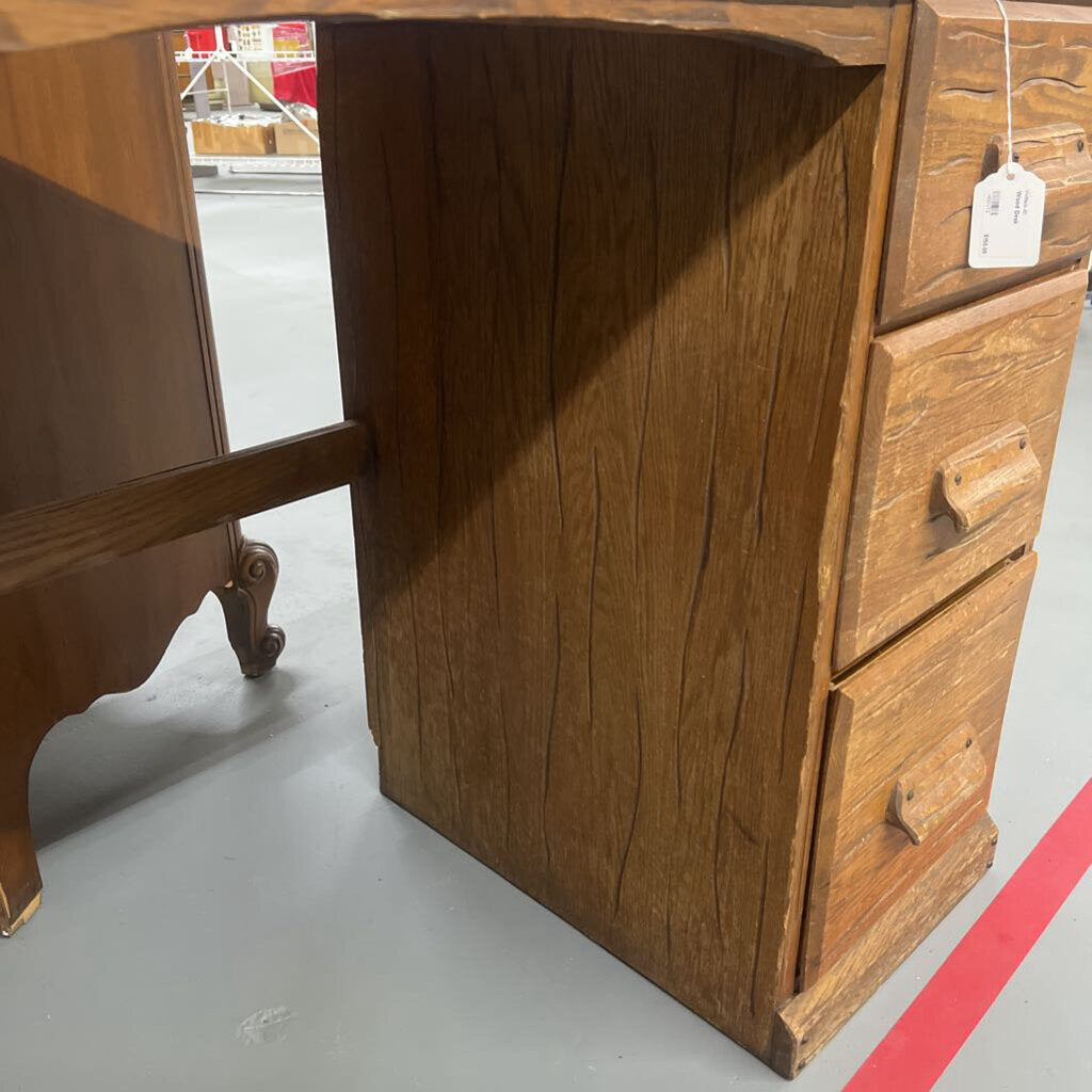 WOOD DESK-Thriftique Marketplace