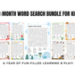 12 Month Word Search Bundle for Kids – Fun & Educational Monthly Themes