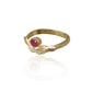 STRONGHOLD CONTOUR RING WITH WYOMING RUBY